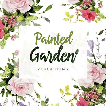 TF PUBLISHING 2018 Painted Garden Wall Calendar 18-1017